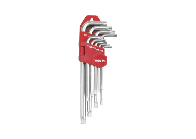Clé torx 9 pièces t10 - t50 CR-V longue Yato YT-0512