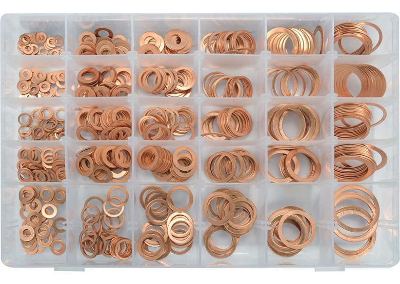 Rondelles en cuivre souple 580pcs. Yato YT-068711