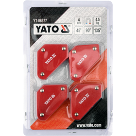 Lot d'équerres de soudure 4pcs. Yato YT-08677