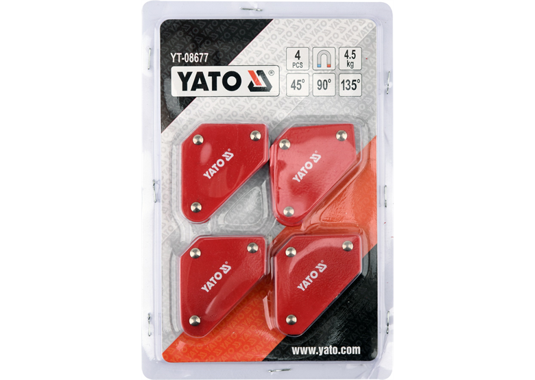 Lot d'équerres de soudure 4pcs. Yato YT-08677