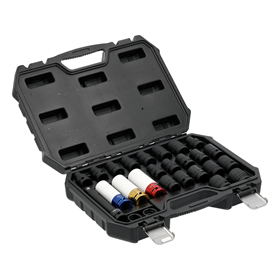 Jeu de douilles à impact 1/2", 24 pièces Yato YT-10569