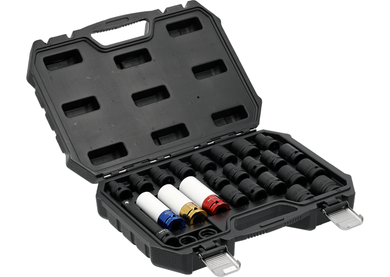 Jeu de douilles à impact 1/2", 24 pièces Yato YT-10569