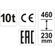 Cric bouteille hydraulique 10 tonnes Yato YT-17004