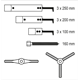 Extracteur de roulement 100-250 mm, deux-trois bras Yato YT-25105