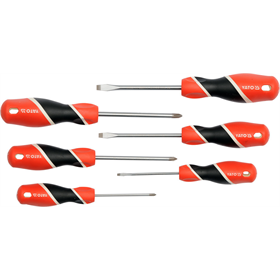 Set de tournevis plat et transversale 6 pcs. Yato YT-25965