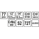 Jeu d'outils 77 pcs. Yato YT-38781