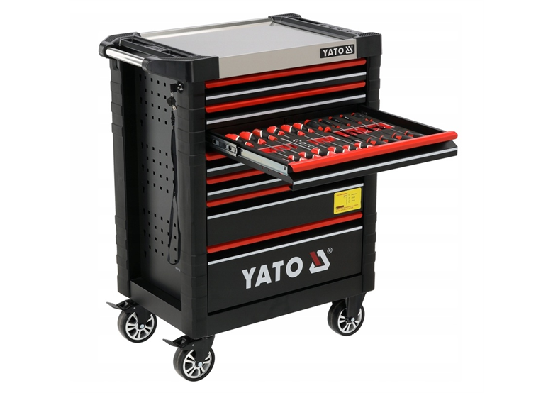 Chariot à outils avec équipement, 190 pièces. Yato YT-55306