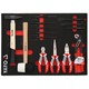 Chariot à outils avec équipement, 190 pièces. Yato YT-55306