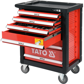 Chariot à outils avec équipement, 185 pcs. Yato YT-55307