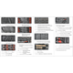 Chariot à outils avec équipement, 185 pcs. Yato YT-55307
