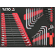 Chariot à outils avec équipement, 157 pcs. Yato YT-55308