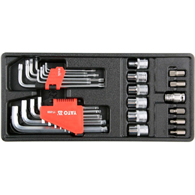 Moulage pour tiroir à outils, 31 éléments Yato YT-55451