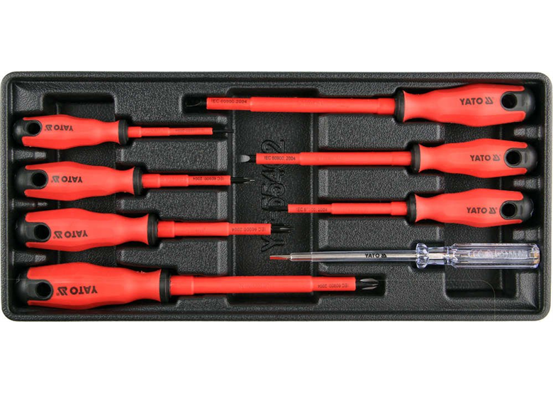 Moulage pour tiroir à outils, 8 éléments Yato YT-55462