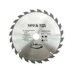 Disque à couper au carbure 250x30mm T24 Yato YT-6070
