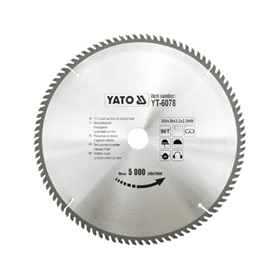 Disque à couper au carbure 300x30mm T96 Yato YT-6078
