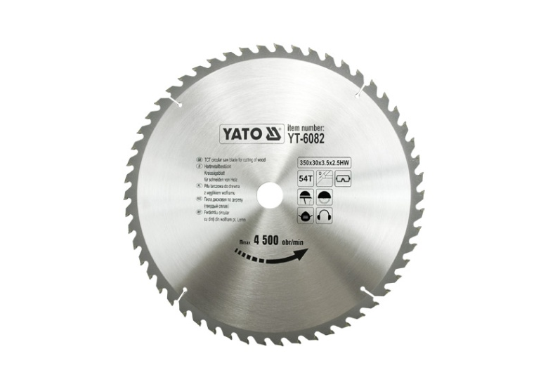 Disque à couper au carbure 350x30mm T54 Yato YT-6082