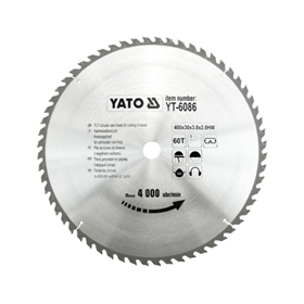 Disque à couper au carbure 400x30mm T60 Yato YT-6086