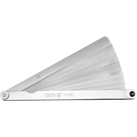 Jauge d'épaisseur 200 mm 17 lames 0,02 - 1 mm Yato YT-7221