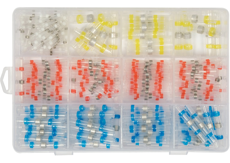 Tubes de raccordement isolants thermorétractables avec étain 220pcs. Yato YT-81460
